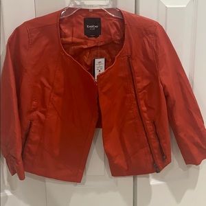 Red leather jacket